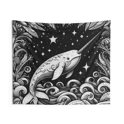 Narwhal Art Tapestry for Narwhal Lovers