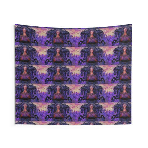 Unicorn Goddess Abstract Art Wall Tapestry