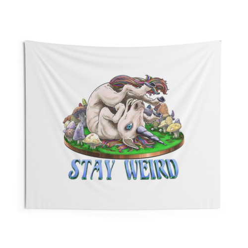 Cute and Weird Unicorn Tapestry