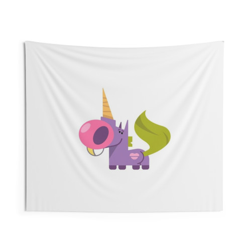Magical unicorn tapestry with rainbow design