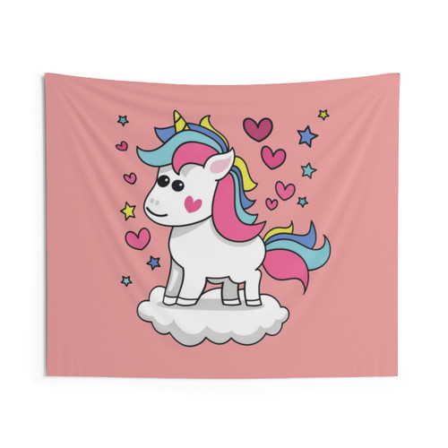 Cute Unicorn Tapestry Wall Hanging