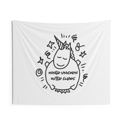 Unicorn Tapestry - Inner Unicorn Outer Chaos Wall Art