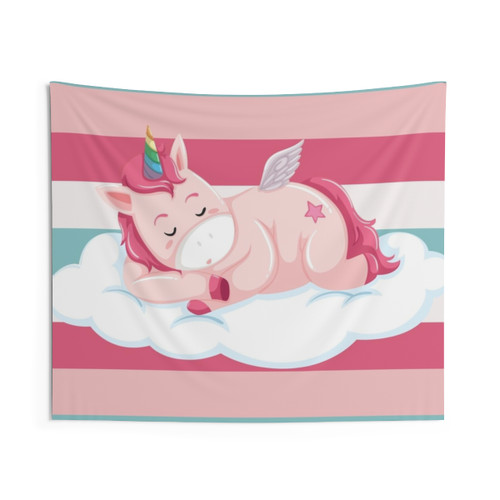 Relaxing Colorful Unicorn Tapestry