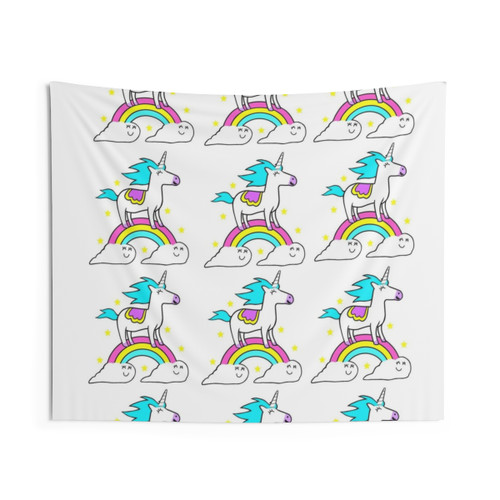 Unicorn Travel Tapestry - Whimsical Unicorn Art