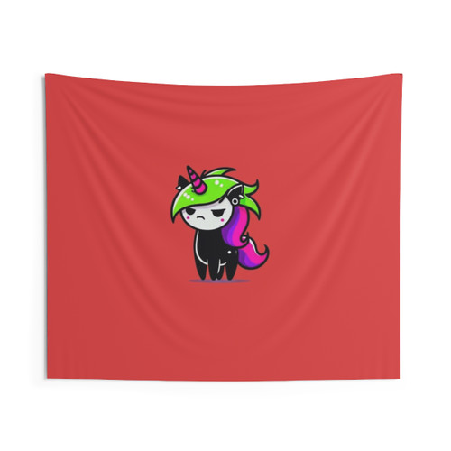 Smug Unicorn Tapestry - Unique Whimsical Wall Art