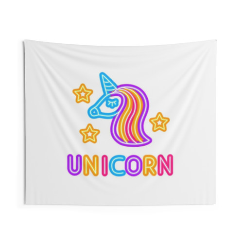 Wisteria Unicorn Wall Tapestry
