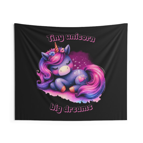 Unicorn Glitter Tapestry - Magical Sparkly Wall Hanging
