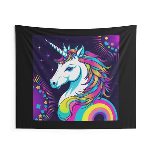 Colorful Unicorn Tapestry Wall Decor