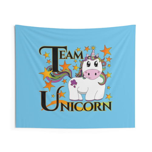 Baby Blue Team Unicorn #unicornobsessed Tapestry