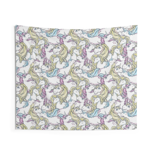 Girly Unicorn Tapestry Wall Hanging