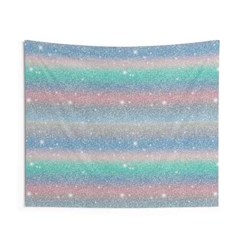 Glitter Unicorn Cosmic Art Tapestry