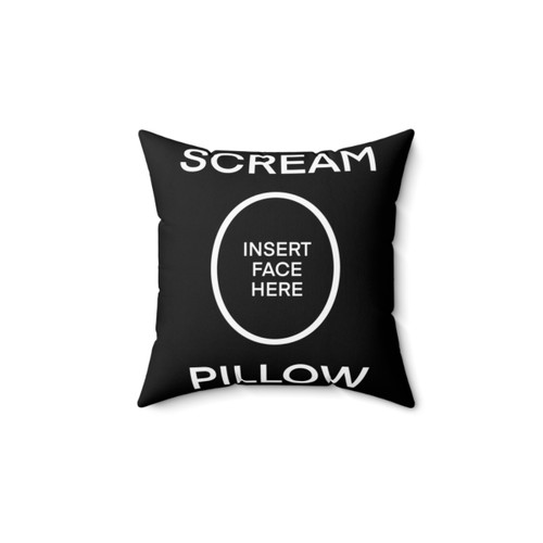 Scream Pillow - Funny Decorative Throw Pillow
