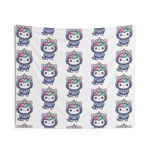Kawaii Unicorn Tapestry