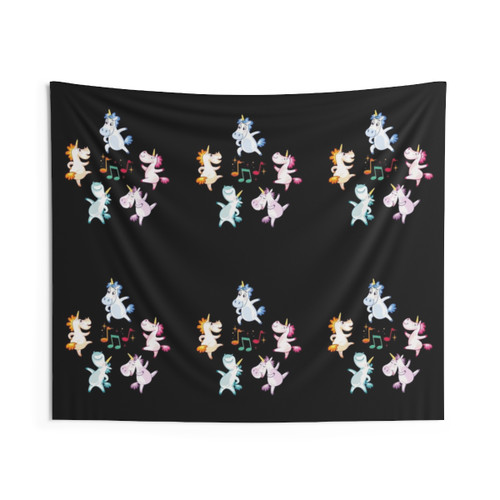 Unicorn Dancing Tapestry - Funny Unicorn Party Decor
