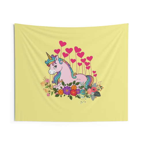 Romantic Unicorn Tapestry Wall Hanging