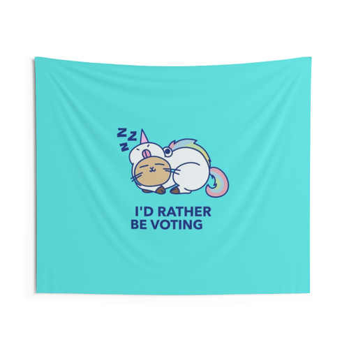 Magical Unicorn Cat Voting Tapestry