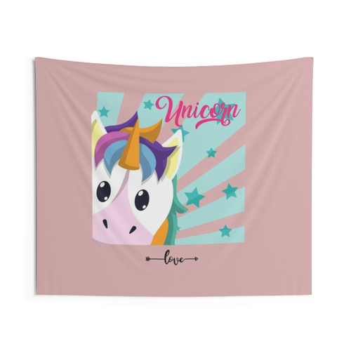 Enchanting Unicorn Love Tapestry