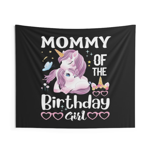 Beautiful Unicorn Mamcorn Love Tapestry for Birthday Girl