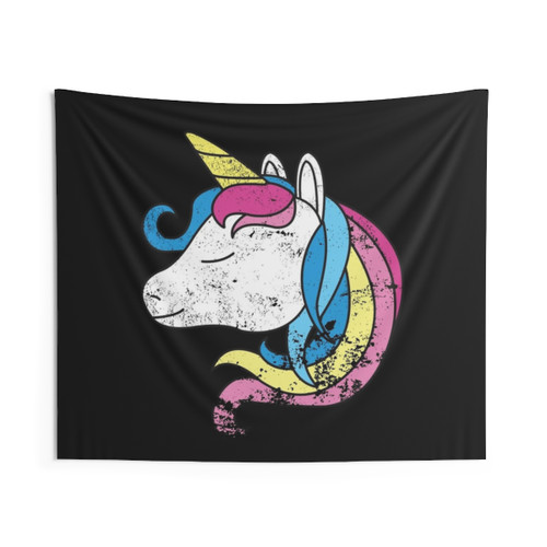 Unicorn Drawing Birthday Gift Tapestry