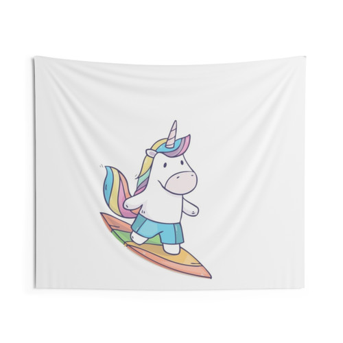 Colorful Unicorn Art Tapestry