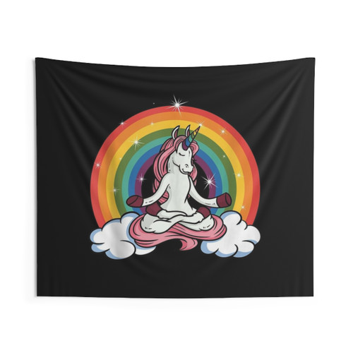 Meditation Unicorn Rainbow II Tapestry
