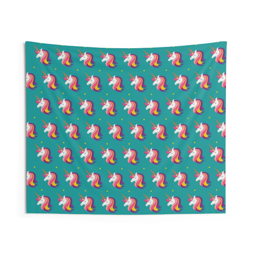 Dotted Unicorn Tapestry - Whimsical Wall Art