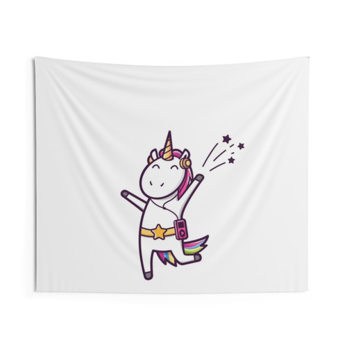 Colorful Unicorn Art Tapestry