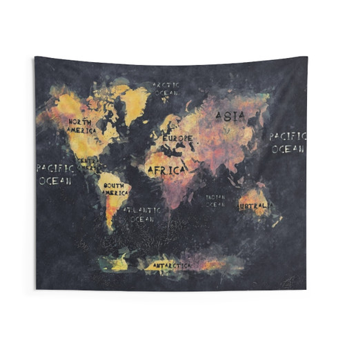 World Map 12 Tapestry