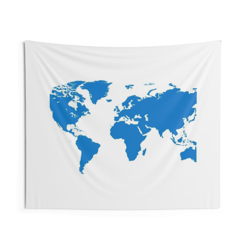 World Map Tapestry for Home Decor