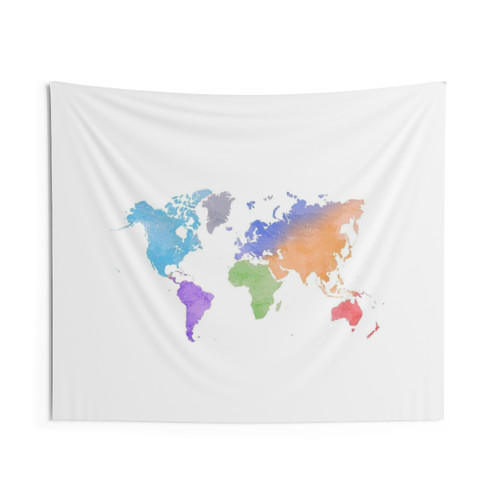 Vintage World Map Tapestry
