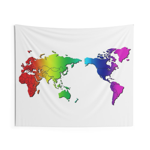 Vintage World Map Tapestry