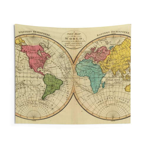 Vintage World Map (1799) Tapestry