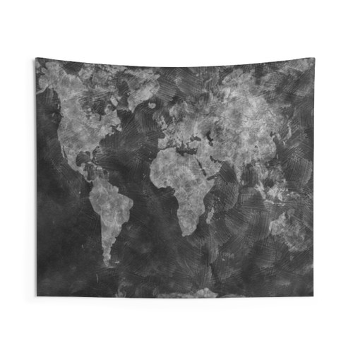 World Map Tapestry 55 inch