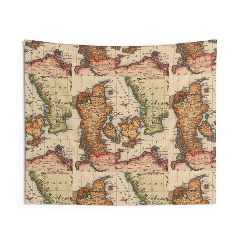 Vintage World Map Tapestry