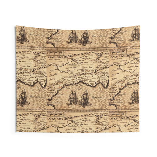 Vintage World Map Tapestry