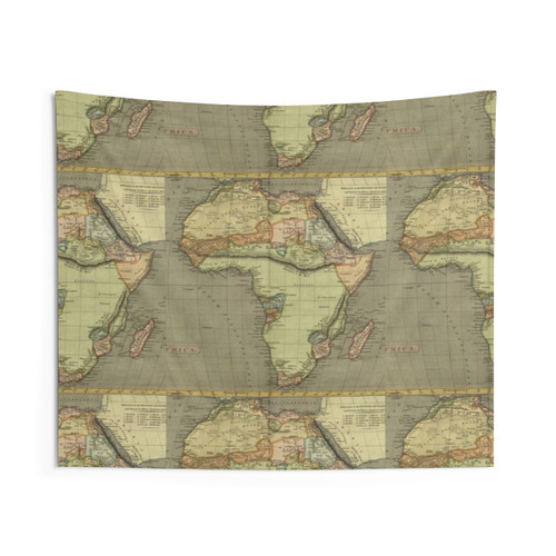 Vintage World Map Tapestry