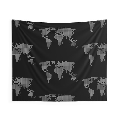 Vintage World Map Tapestry - Wanderlust-Inspired Wall Decor