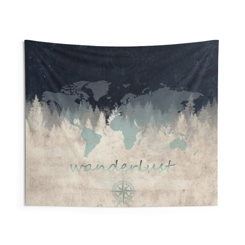 Beautiful world map tapestry wall hanging