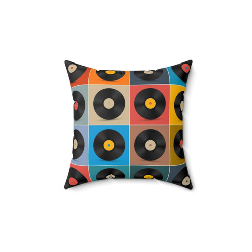 Colorful Music Poster Pillow