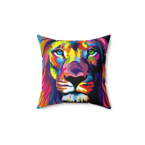 Banksy Graffiti Lion Pillow | Pop Art Home Decor