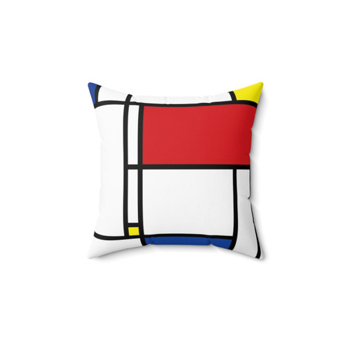 Mondrian Minimalist Art Pillow