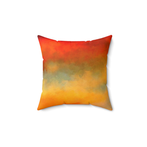 Sunset Colors Abstract Throw Pillow