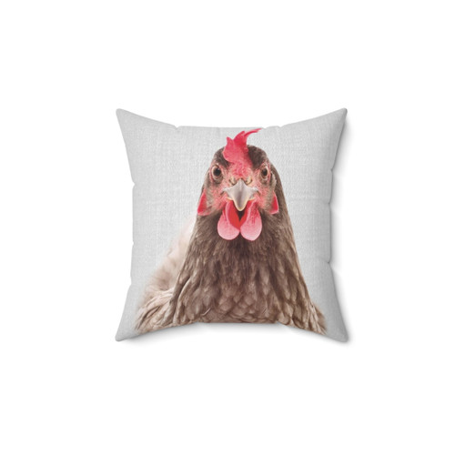 Colorful Chicken Pillow for Nursery Decor
