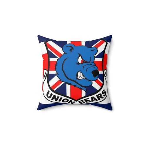 Union Bears Pillow - Decorative Football Fan Pillow