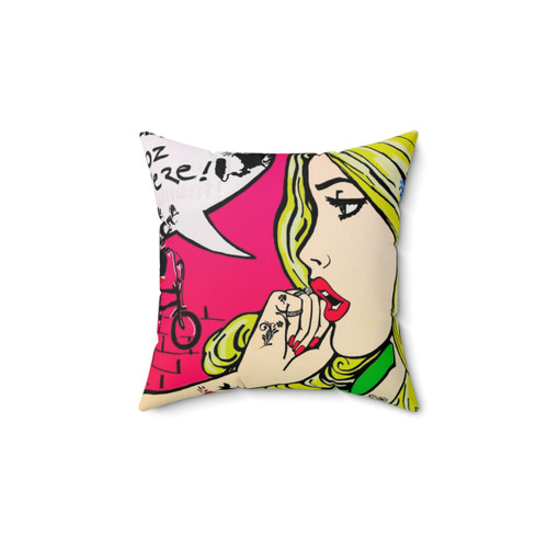 Banksy Inspired Pop Art Pillow