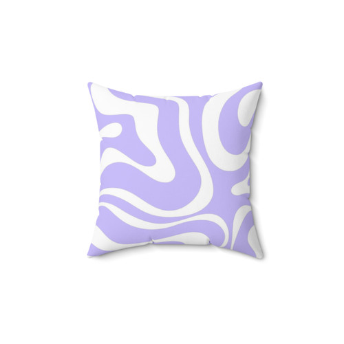 Retro Swirl Abstract Throw Pillow