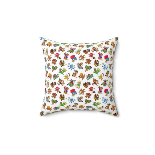 Bloons TD 6 Monkey Pattern Decorative Pillow