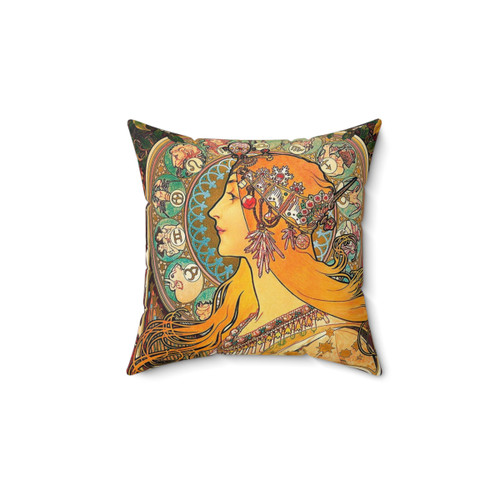 Alphonse Mucha Zodiac Pillow - Art Nouveau Decor
