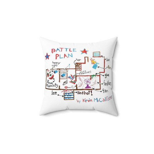 Home Alone Pillow Featuring Kevin McCallister's Battle Plan