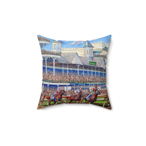 Kentucky Derby Horse Race Decorative Pillow